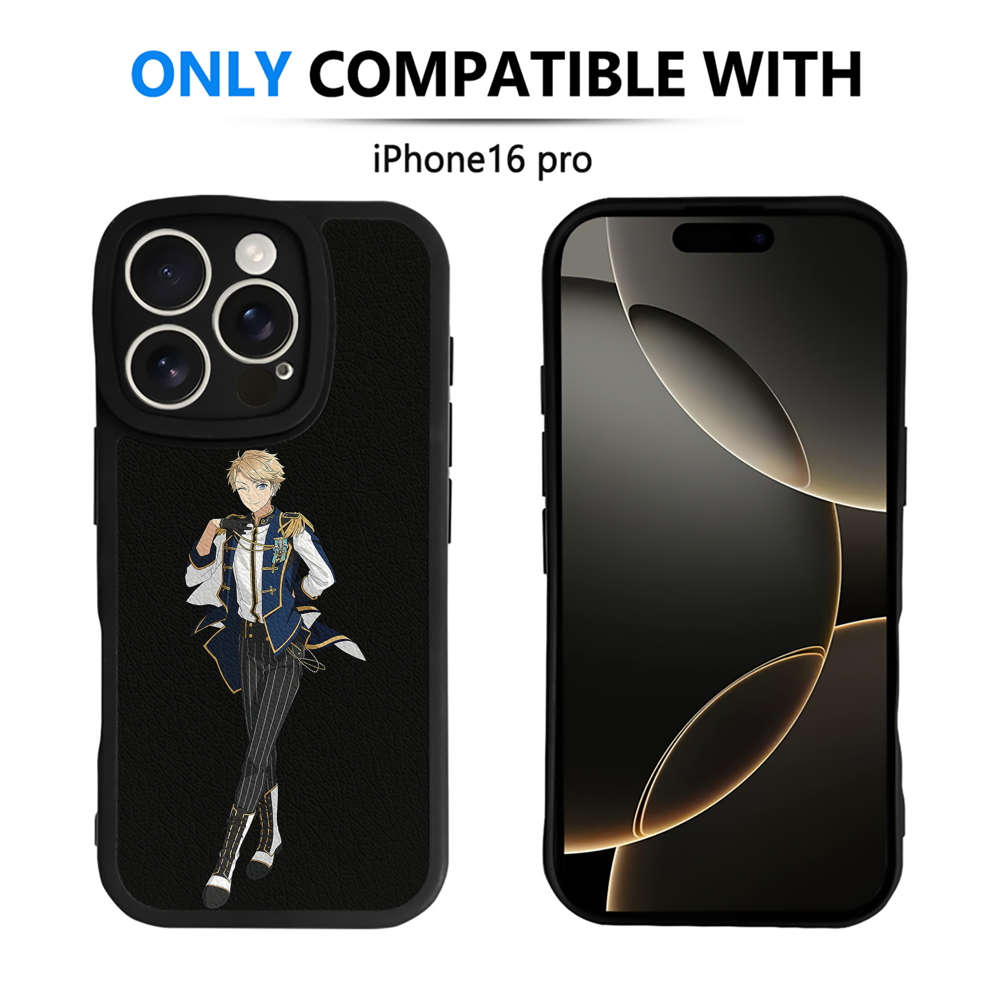 （画像用） あんさんぶるスターズ! Ensemble Stars 【iPhone 16シリーズ対応】シリコンスマホケース（レザー調） 材質：シリコン